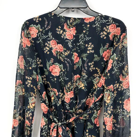 I.N.C. INTERNATIONAL CONCEPTS Maxi Dress 8 Blue Print Tidal Floral Boho NWT - Picture 9 of 16